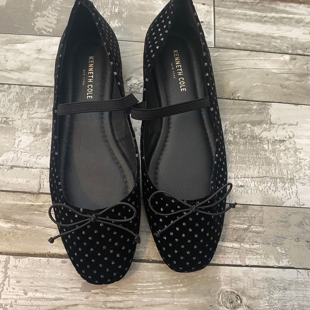 Kenneth Cole  Myra Slip On Bow Flats black 8.5